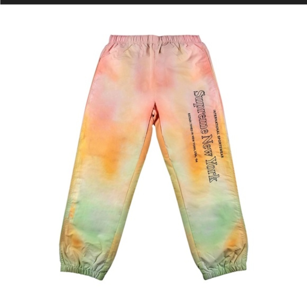 Supreme side logo gradient track pants Large